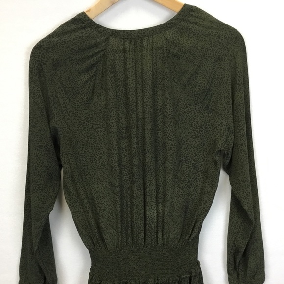 Rails Jasmine Olive Speckled Long sleeve Mini Dress - Picture 6 of 12